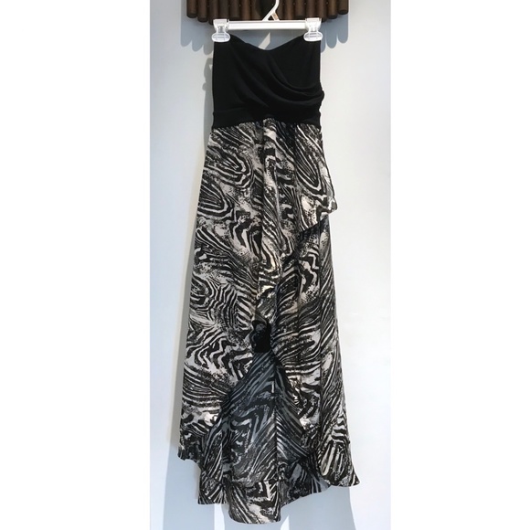 Ardene Strapless Tube High Low Dress - Size XS - Picture 2 of 3